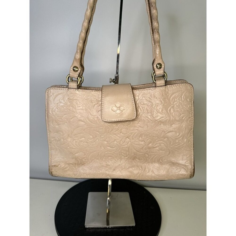 Patricia Nash Rienzo Satchel Tooled Leather Purse - Light Pink Pre-owned - Picture 2 of 12